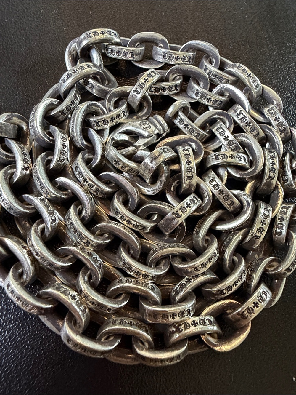 Chrome Hearts Silver-Tone Link Chain Necklace